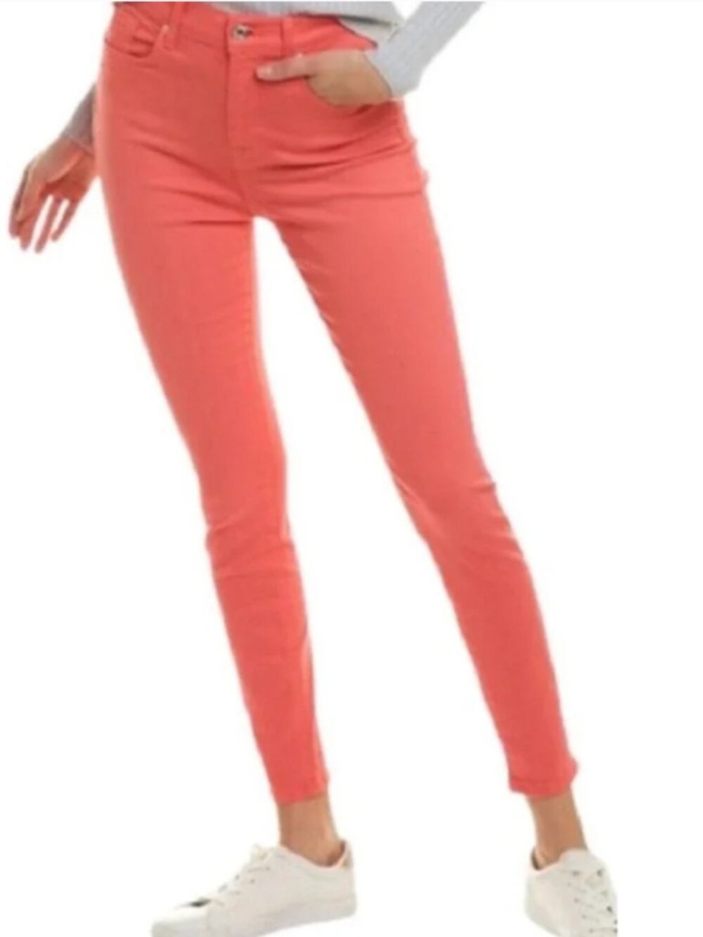 J Crew Factory Toothpick Stretch Skinny Jeans/Pants, Coral - Womens 31